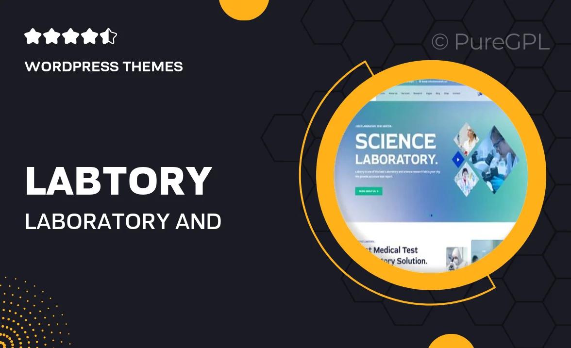 Labtory – Laboratory and Science Research WordPress Theme