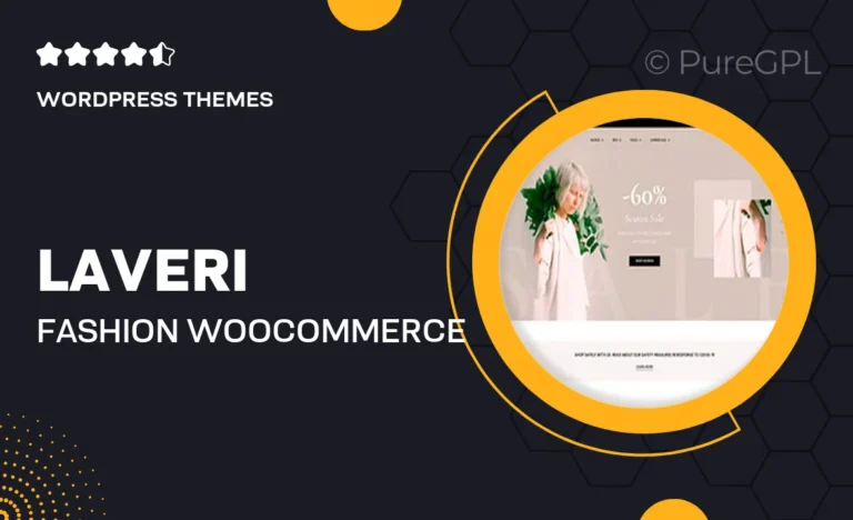 laveri fashion woocommerce theme for wordpress store