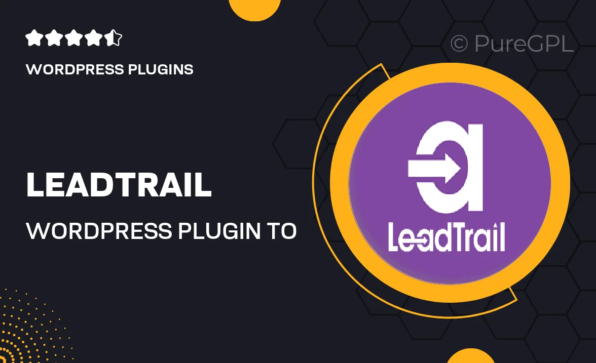 LeadTrail – WordPress Plugin to Sell Leads