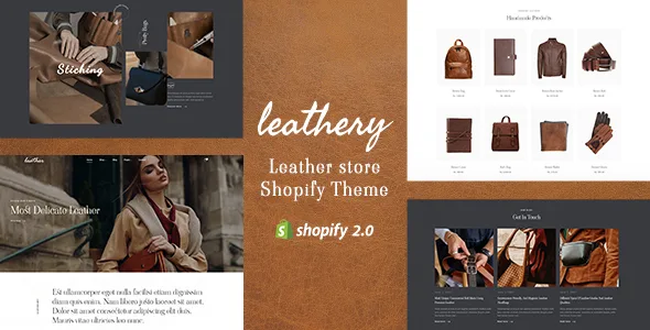 leathery handcrafted leather store theme 1