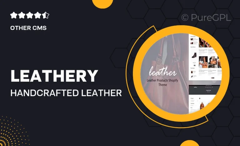 leathery handcrafted leather store theme