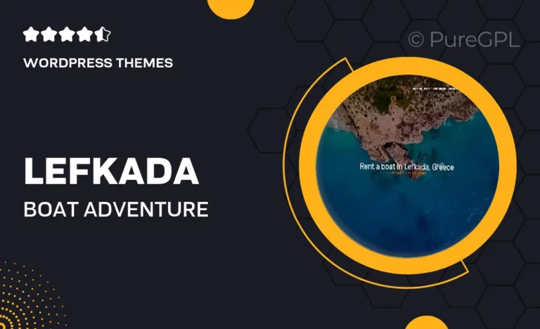 lefkada boat adventure wordpress theme