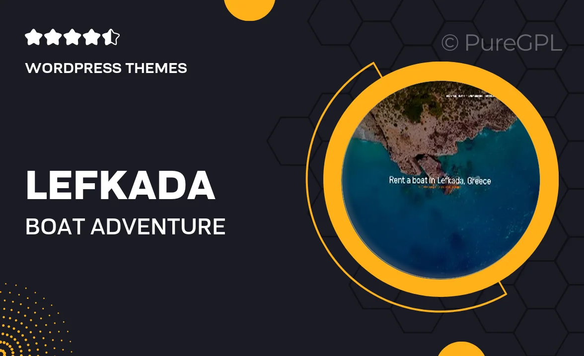 Lefkada – Boat & Adventure WordPress Theme