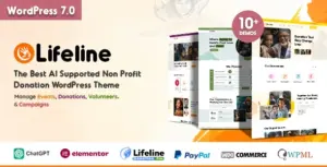Lifeline – 2024 NGO, Fund Raising and Charity WordPress Theme