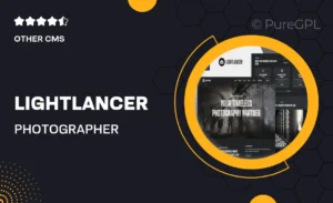 Lightlancer – Photographer Elementor Pro Template Kit