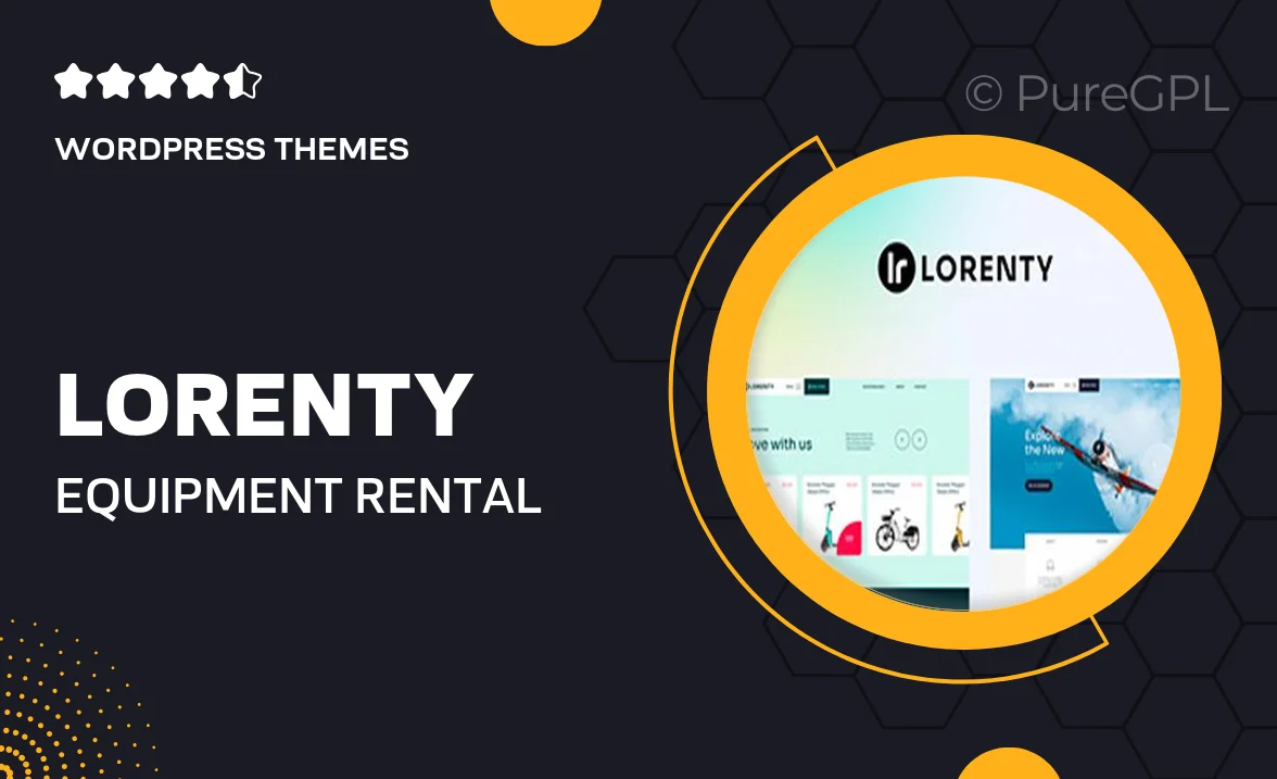 Lorenty – Equipment Rental WordPress Theme for Bikes, Boats & Inventory