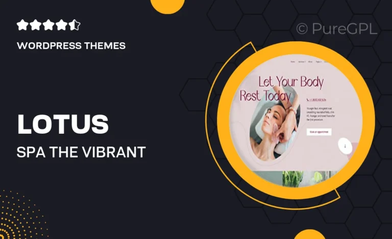 lotus spa the vibrant salon spa wordpress theme