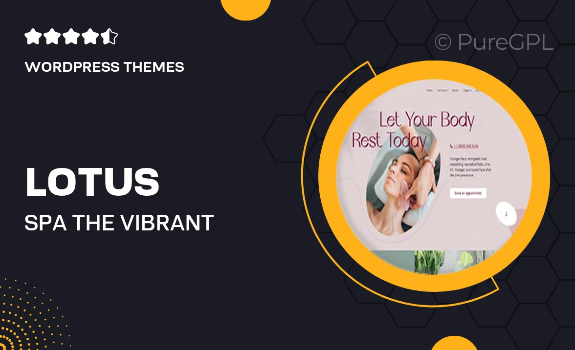 Lotus Spa – The Vibrant Salon & Spa WordPress Theme