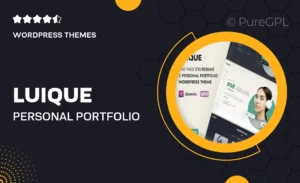 Luique – Personal Portfolio WordPress Theme