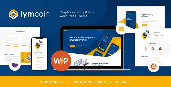 lymcoin cryptocurrency ico wordpress theme 1