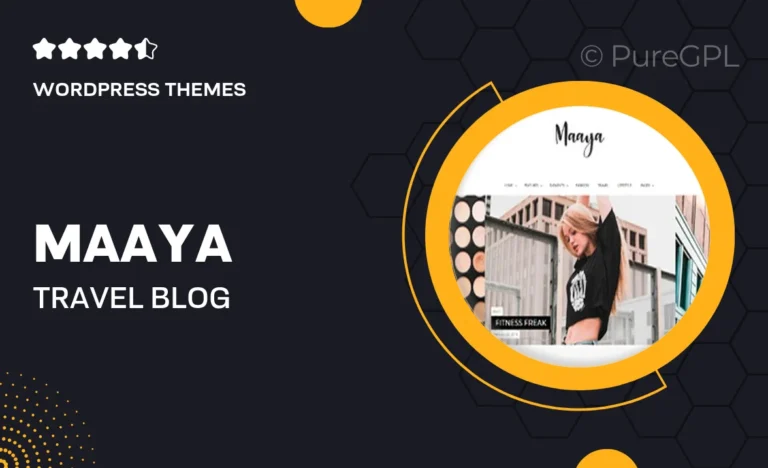 maaya travel blog wordpress theme