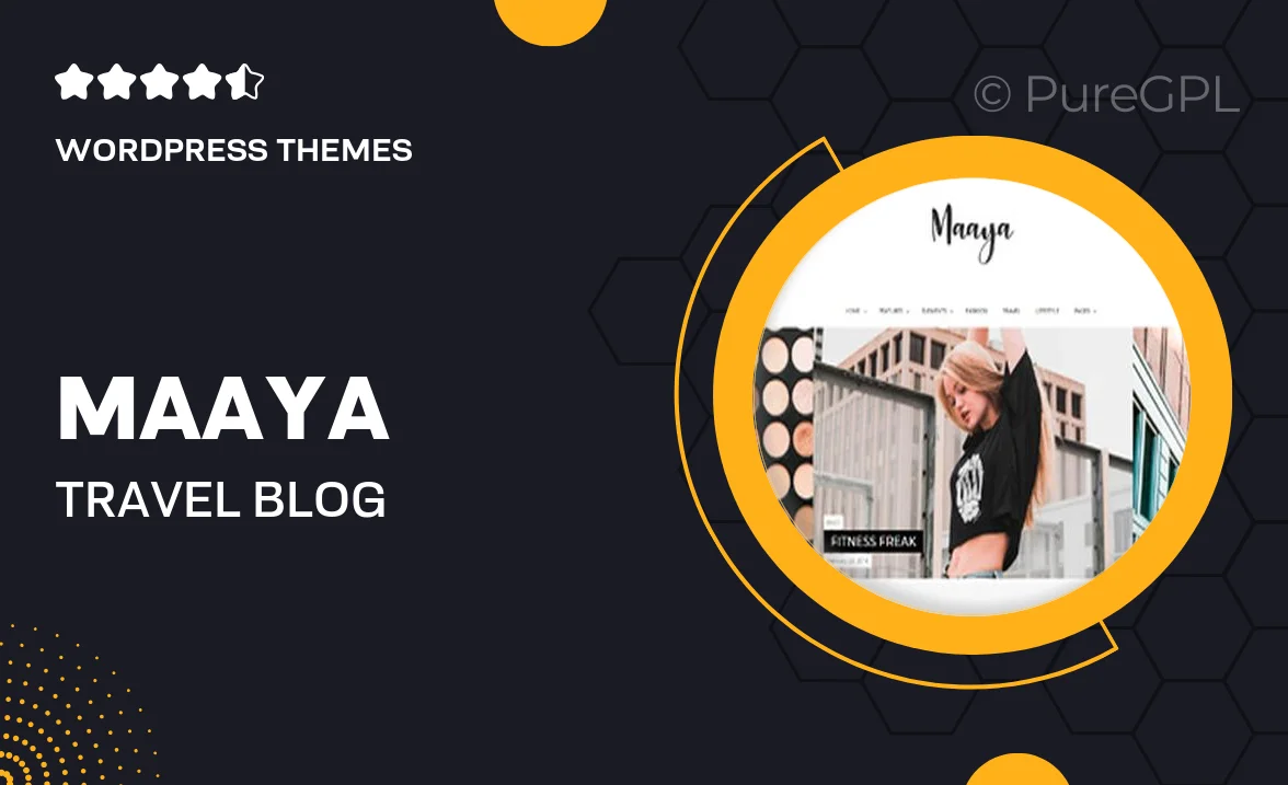 Maaya – Travel Blog WordPress Theme