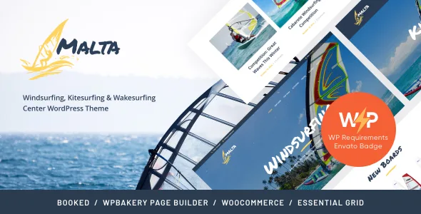 malta windsurfing kitesurfing wakesurfing center wordpress theme 1