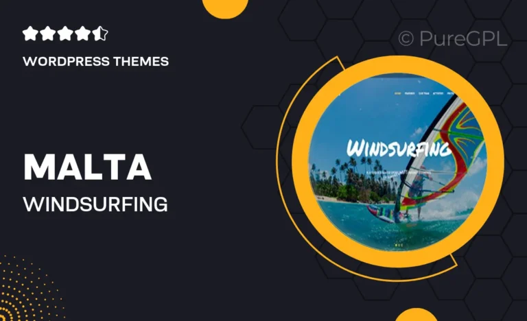 malta windsurfing kitesurfing wakesurfing center wordpress theme