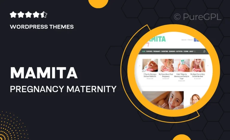 mamita pregnancy maternity cinique blog wordpress theme