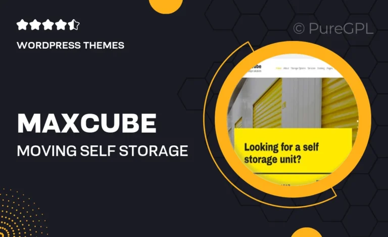 maxcube moving self storage relocation business wordpress theme