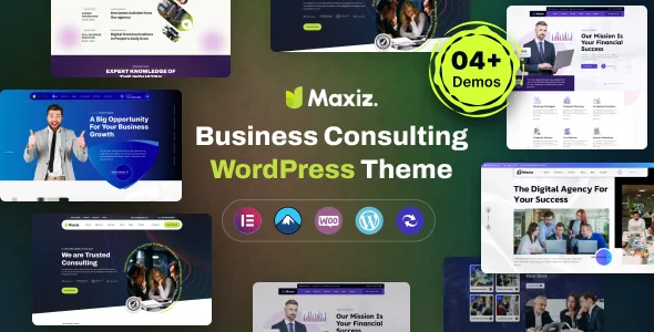 maxiz business consulting wordpress theme 1