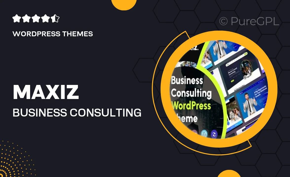 Maxiz – Business Consulting WordPress Theme