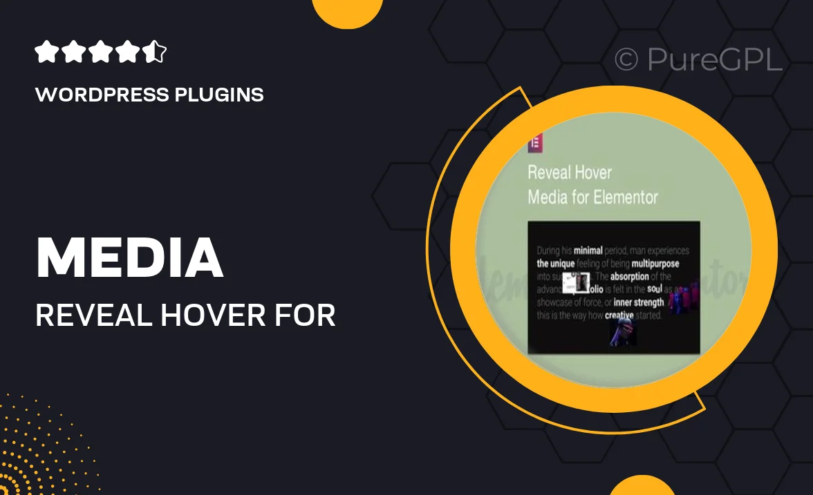 Media Reveal Hover for Elementor