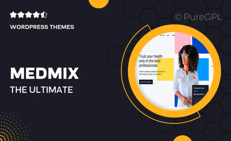 medmix the ultimate medical wordpress theme