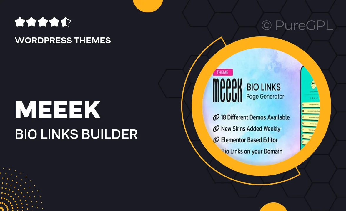 Meeek – Bio Links Builder Theme