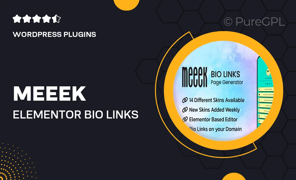 Meeek – Elementor Bio Links Builder for WordPress
