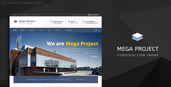 mega project construction wordpress 1