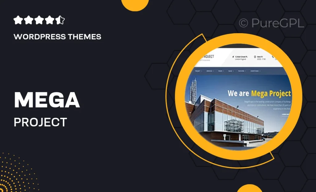 Mega Project – Construction WordPress