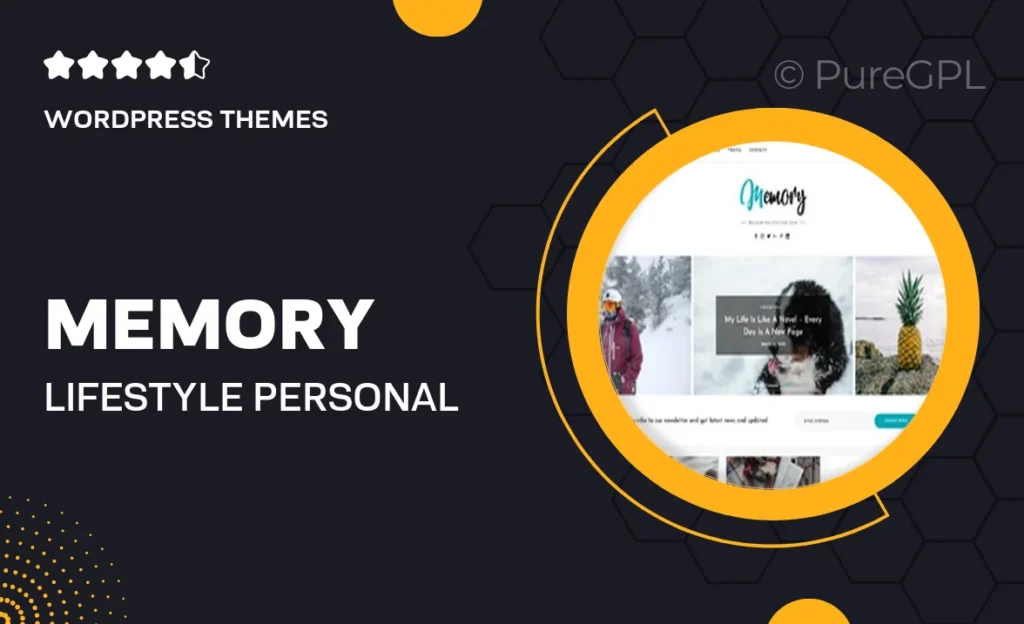 Memory – Lifestyle & Personal Blog Theme