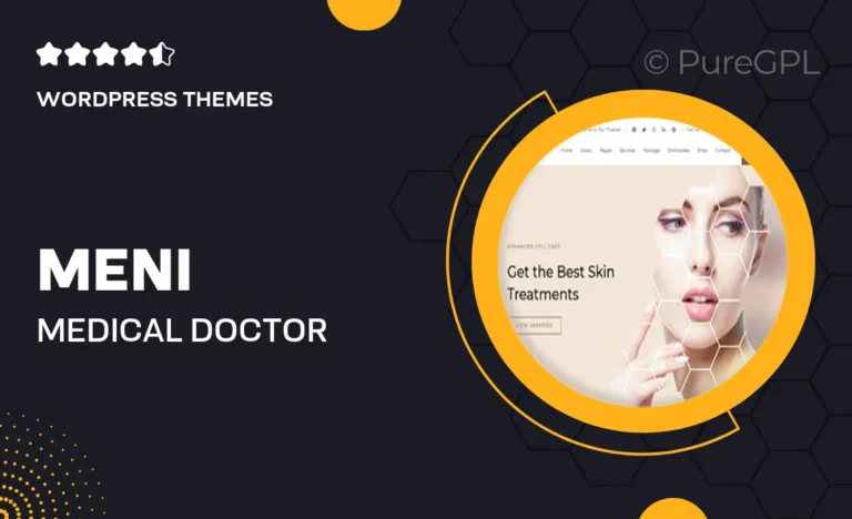 Meni – Medical Doctor WordPress Theme