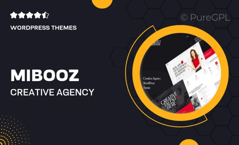 mibooz creative agency wordpress theme