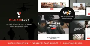Militarology – Military Service & Army Veterans Army WordPress Theme