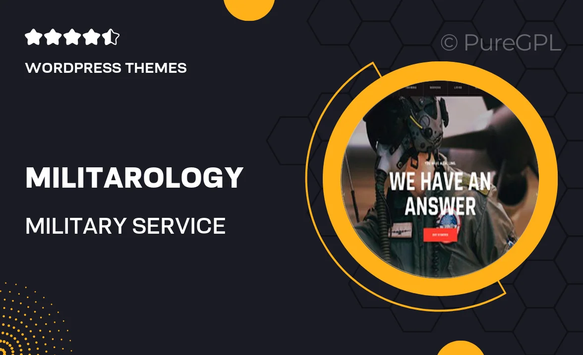 Militarology – Military Service & Army Veterans Army WordPress Theme