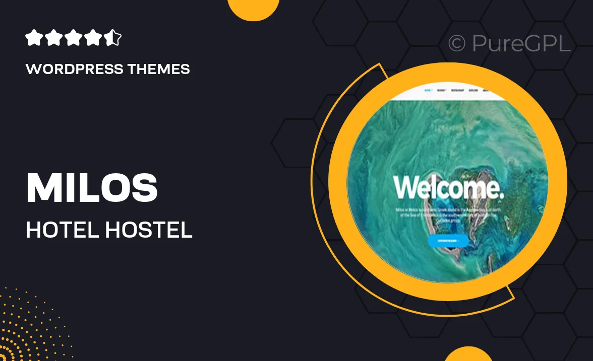 Milos – Hotel & Hostel WordPress Theme