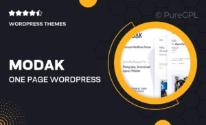 Modak – One Page WordPress Theme