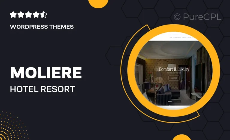 moliere hotel resort wordpress theme