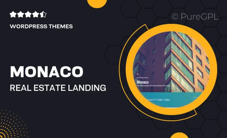 monaco real estate landing page