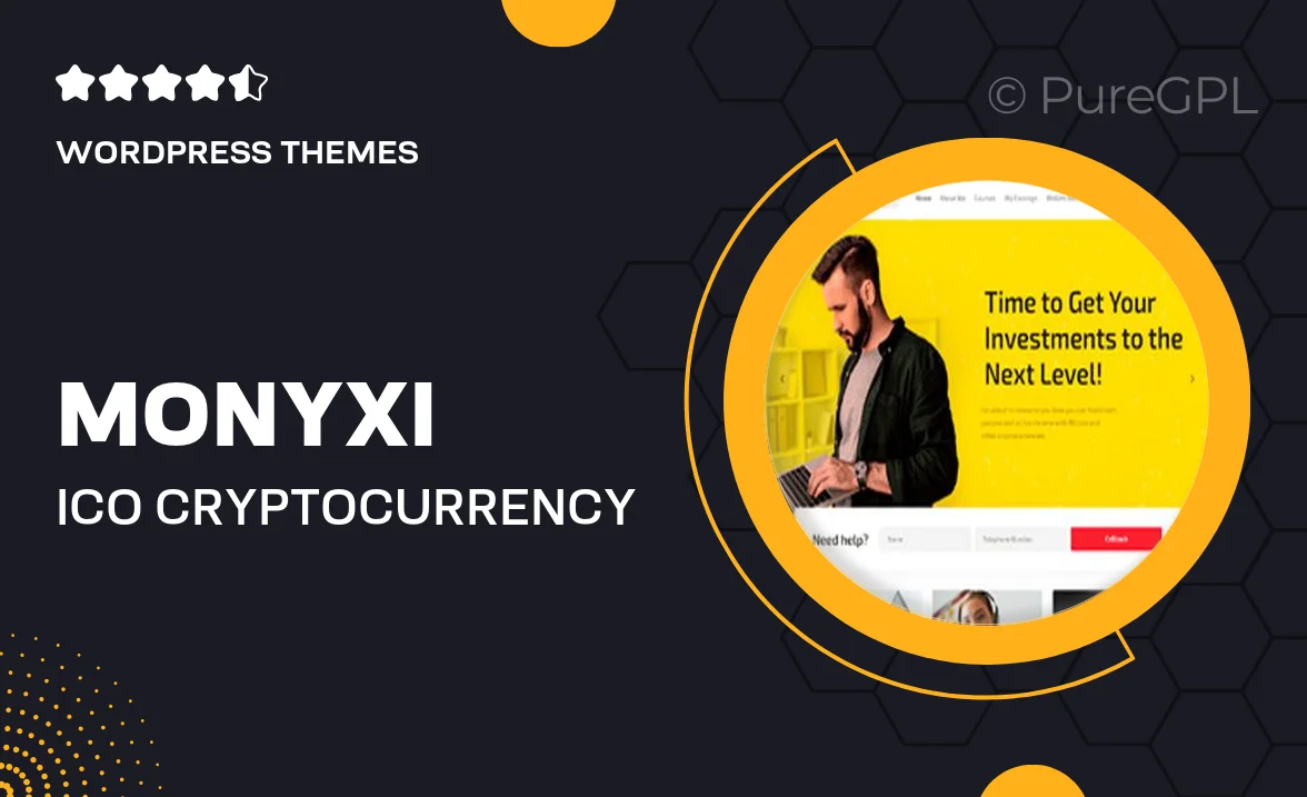 Monyxi | ICO Cryptocurrency Trading Business Coach WordPress Theme