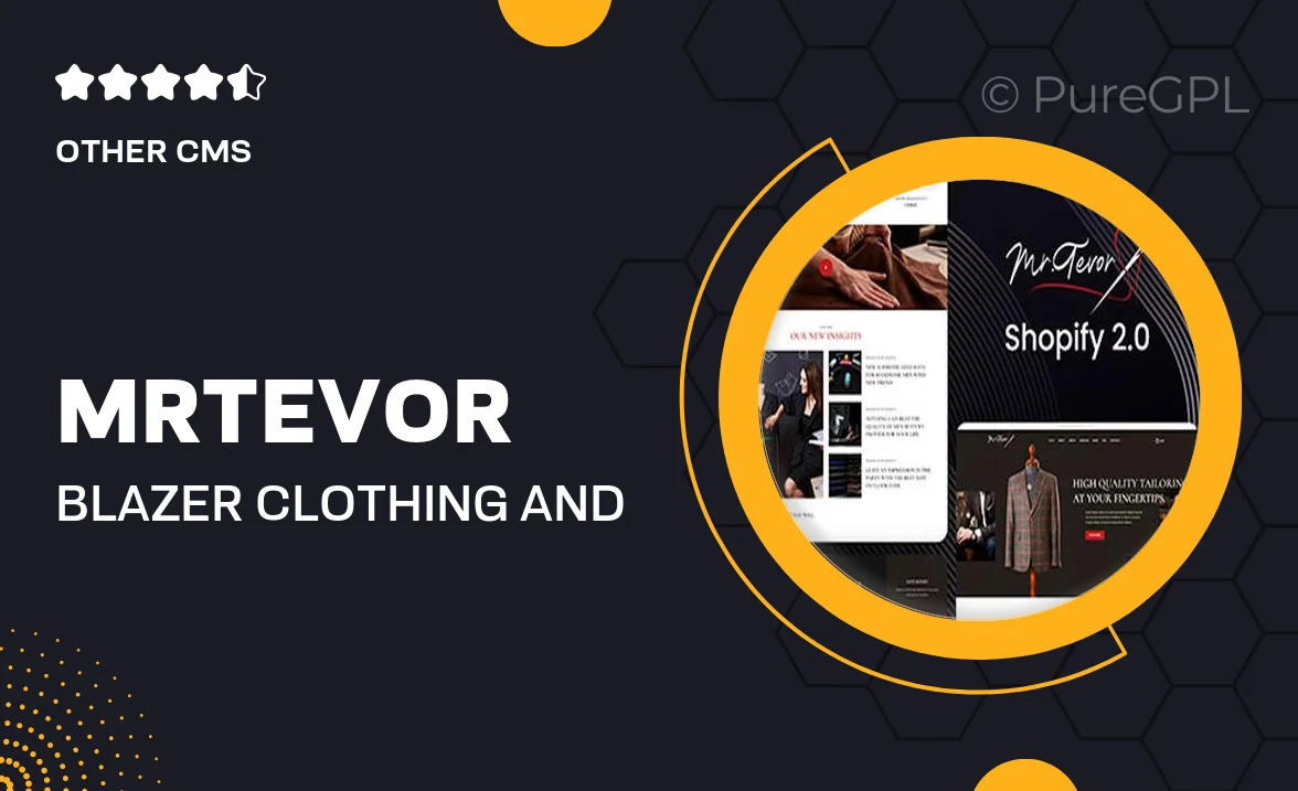 MrTevor – Blazer Clothing and Fashion Shopify Theme