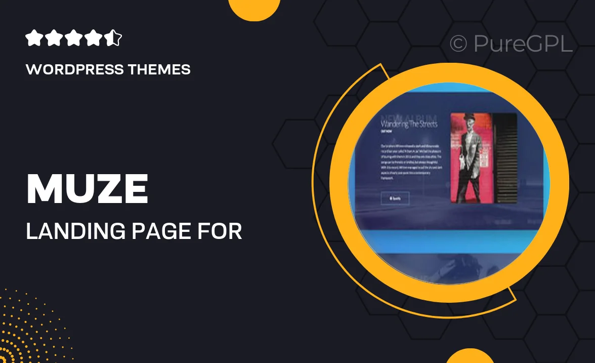 Muze – Landing Page For Musicicans