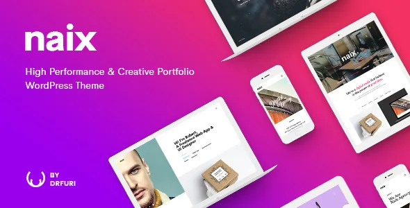 naix creative high performance portfolio wordpress theme 1