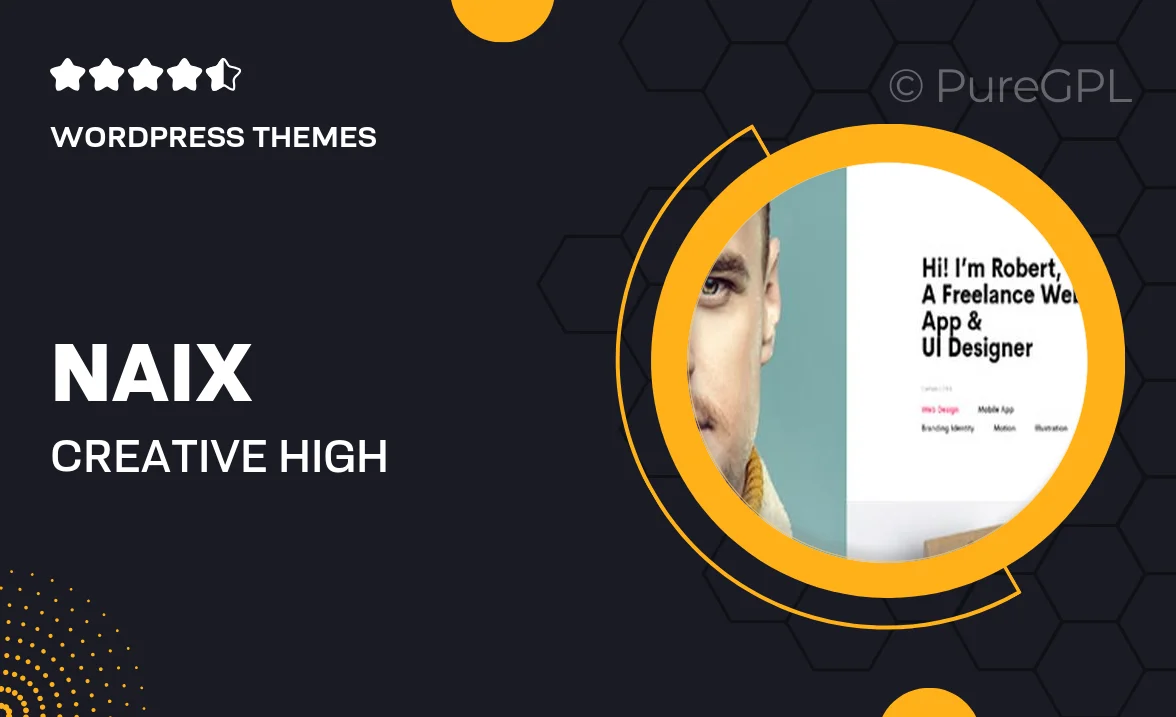 Naix – Creative & High Performance Portfolio WordPress Theme