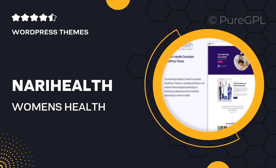 NariHealth – Women’s Health Consultant WordPress Theme