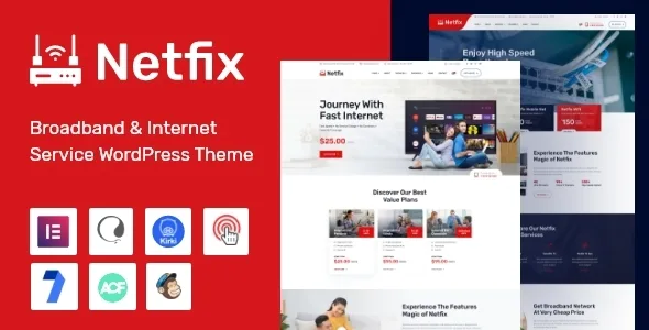 netfix broadband internet services wordpress theme 1