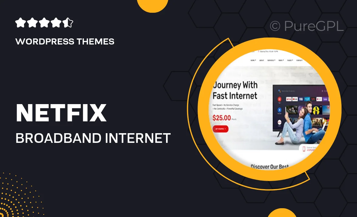 Netfix – Broadband & Internet Services WordPress Theme