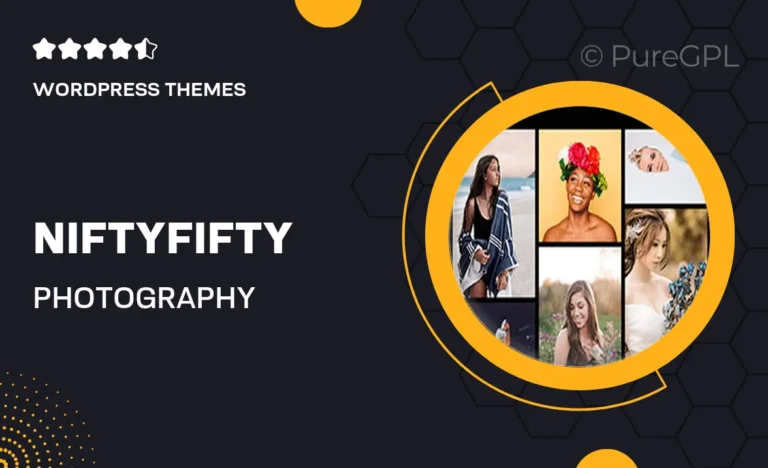 niftyfifty photography wordpress theme