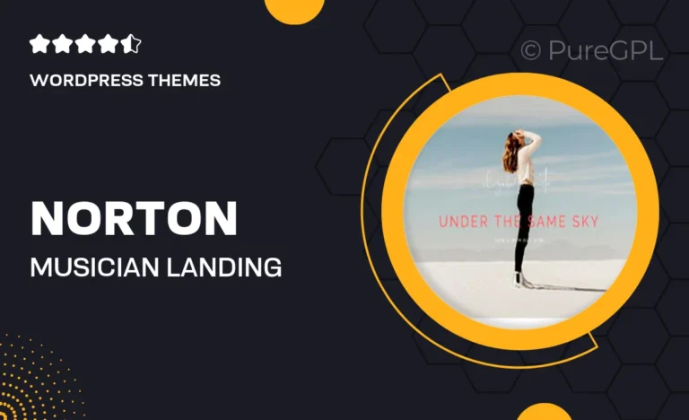 norton musician landing page
