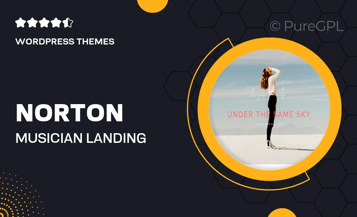 Norton – Musician Landing Page