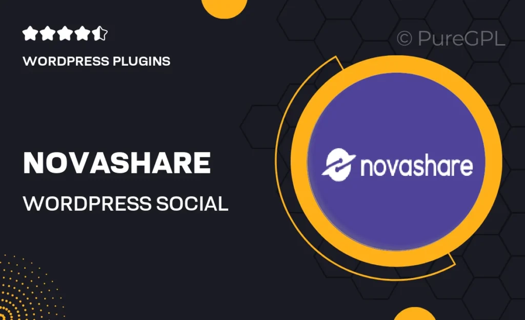 Novashare – WordPress Social Sharing feature image