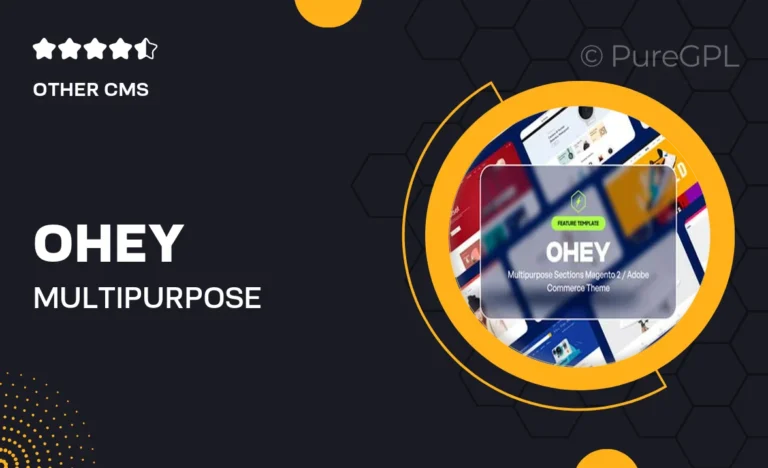 ohey multipurpose sections magento 2 adobe commerce theme